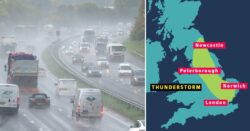 Yellow weather warning issued for thunderstorms bursting across UK