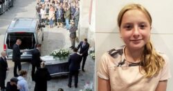Funeral held for 12-year-old girl who was killed and stuffed inside plastic box