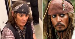 Johnny Depp slips effortlessly into Captain Jack Sparrow character to surprise delighted fan