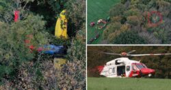 Two people rescued after plane crashes near pub in Kent