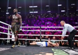 Deontay Wilder breaks down in tears after Robert Helenius KO victory