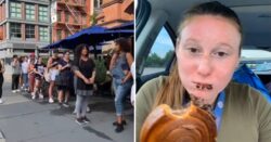 New Yorkers queue for three hours for a £10 chocolate croissant from French restaurant