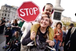 Thousands of mums take to the streets to demand change on ‘childcare mess’