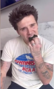 Brooklyn Beckham cries as he eats extremely hot tortilla chip in ‘dangerous’ online challenge