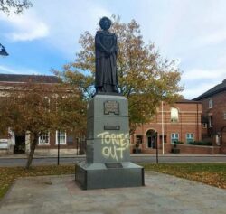 Margaret Thatcher statue vandalised for third time in Grantham