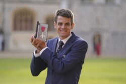 Triathlete Jonny Brownlee targets more Olympic glory as he collects MBE