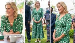Sophie Wessex rewears favourite green dress as she becomes first royal to visit Congo