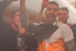 I was on the flight from hell where boozy passengers threw a party