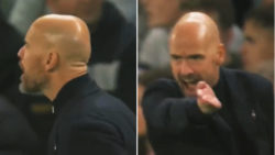 Footage emerges of Erik ten Hag tearing into Luke Shaw to get Man Utd to go for winner against Chelsea