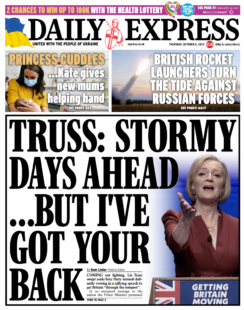 Daily Express – Stormy days ahead… but I’ve got your back