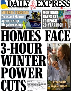 Daily Express – Homes face 3-hour winter power cuts