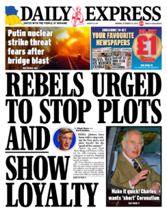 Daily Express – Rebels urged to stop plots and show loyalty 