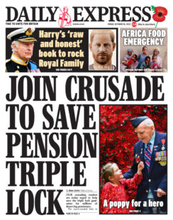 Daily Express – Join crusade to save pension triple lock