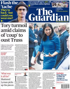 The Guardian – Tory turmoil amid claims of coup to oust Truss