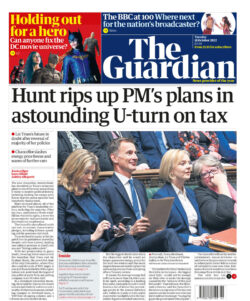 The Guardian – Hunt rips up PM’s plans in astonishing U-turn on tax