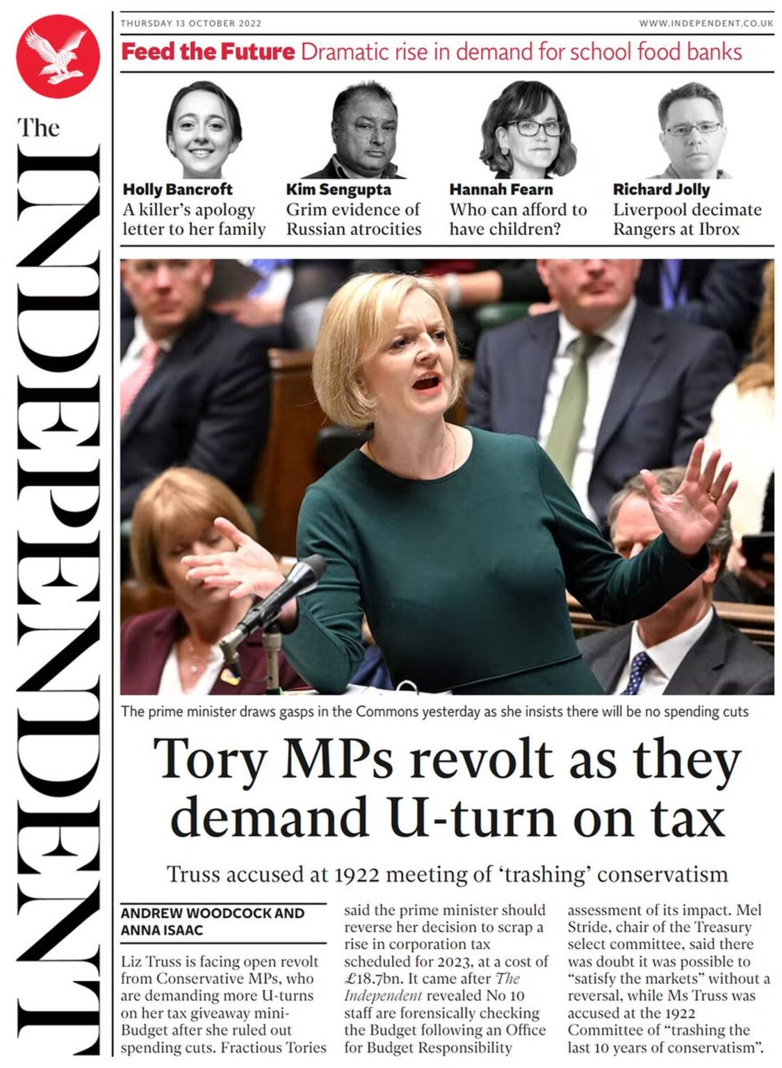 The Independent-Tory MPs revolt as they demand U-turn on tax