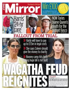 Daily Mirror – Wagatha feud reignites