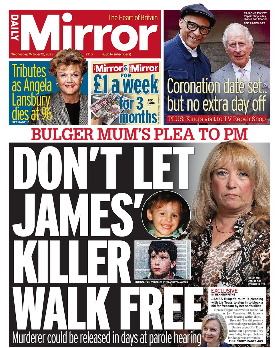 Daily Mirror - Don't let James' killer walk free