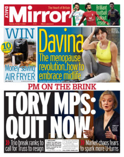 Daily Mirror – Tory MPs: Quit now