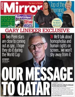 Daily Mirror – Our message to Qatar 