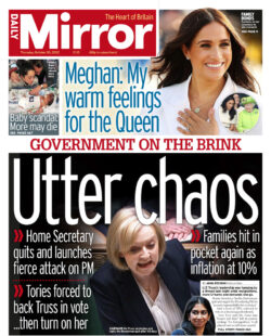 Daily Mirror – Utter chaos