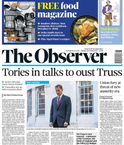 The Observer – Tories in talks to oust Truss