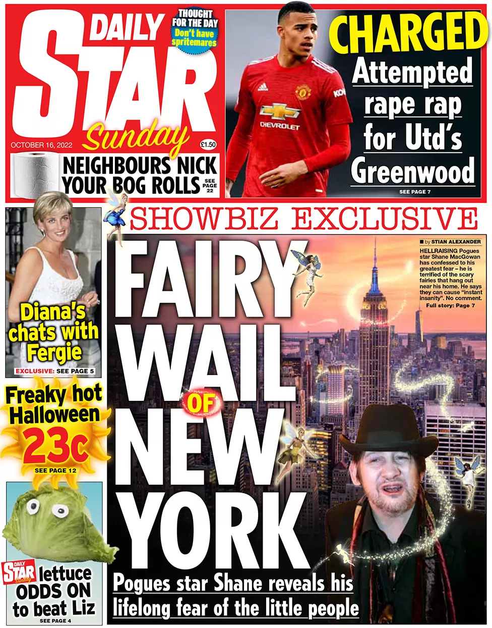 Daily Star Sunday - Fairy wail of New York 