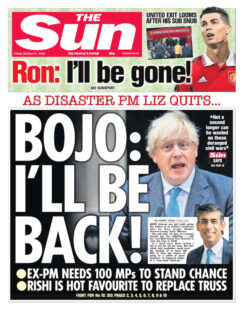 The Sun – Bojo: I’ll be back 