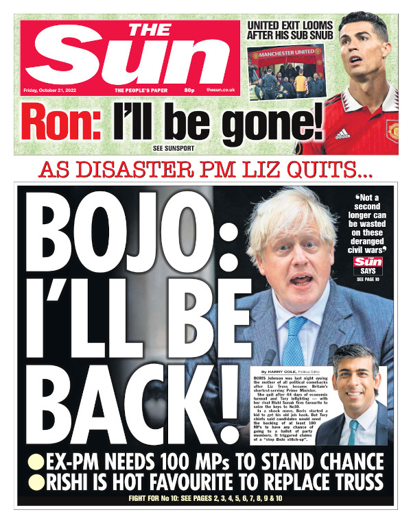 The Sun - Bojo: I’ll be back 