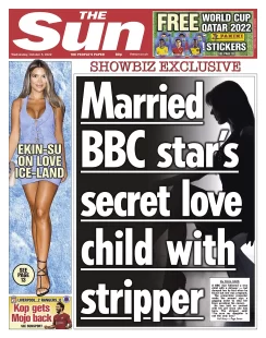 The Sun - Married BBC star’s secret love child with stripper