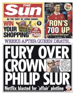 The Sun – Fury over Crown’s Philip slur