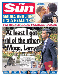 The Sun – At least I got rid of the other Mogg, Larry