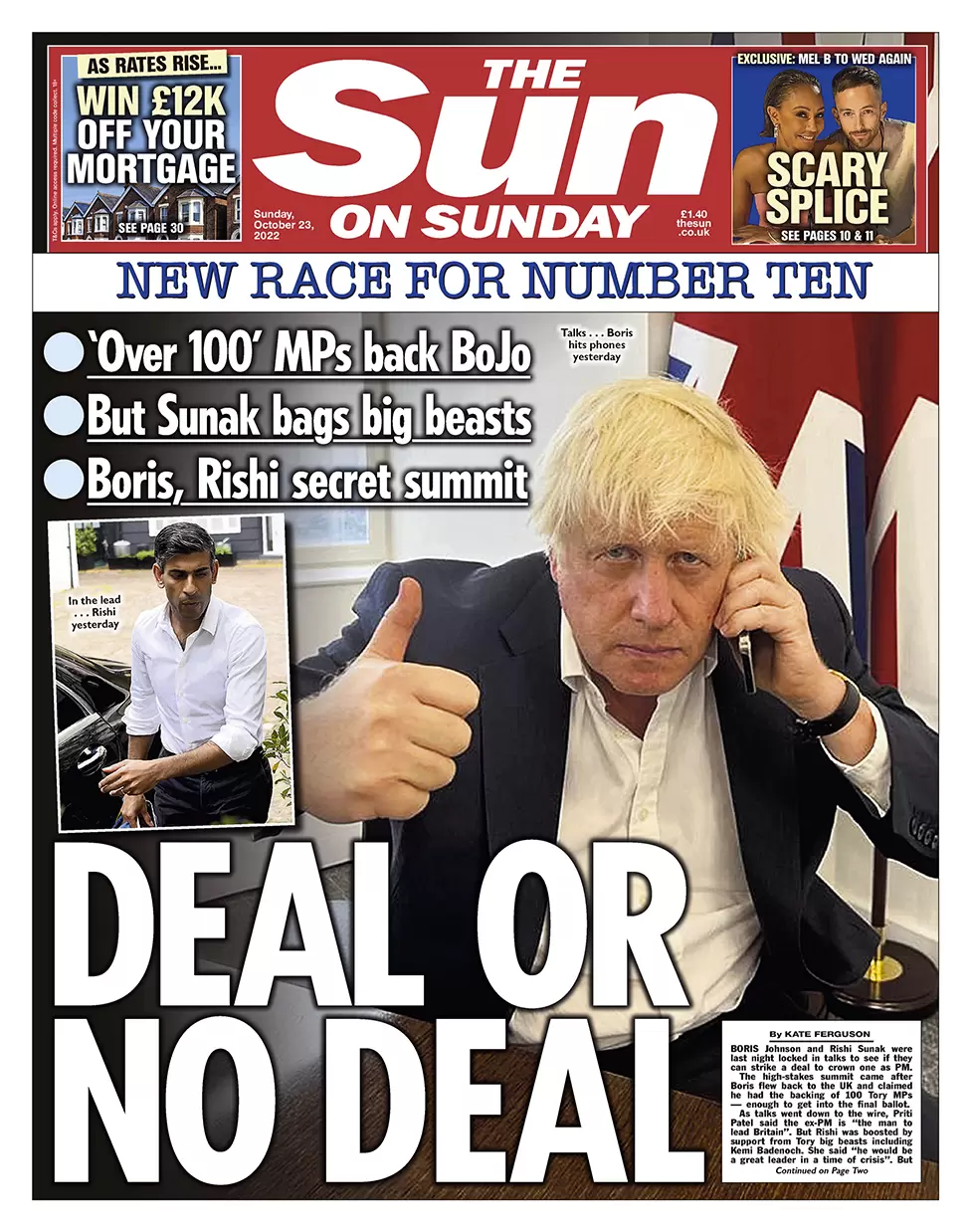 The Sun on Sunday - Race for No10 - Deal OR No Deal