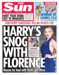 The Sun – Harry’s snog with Florence 