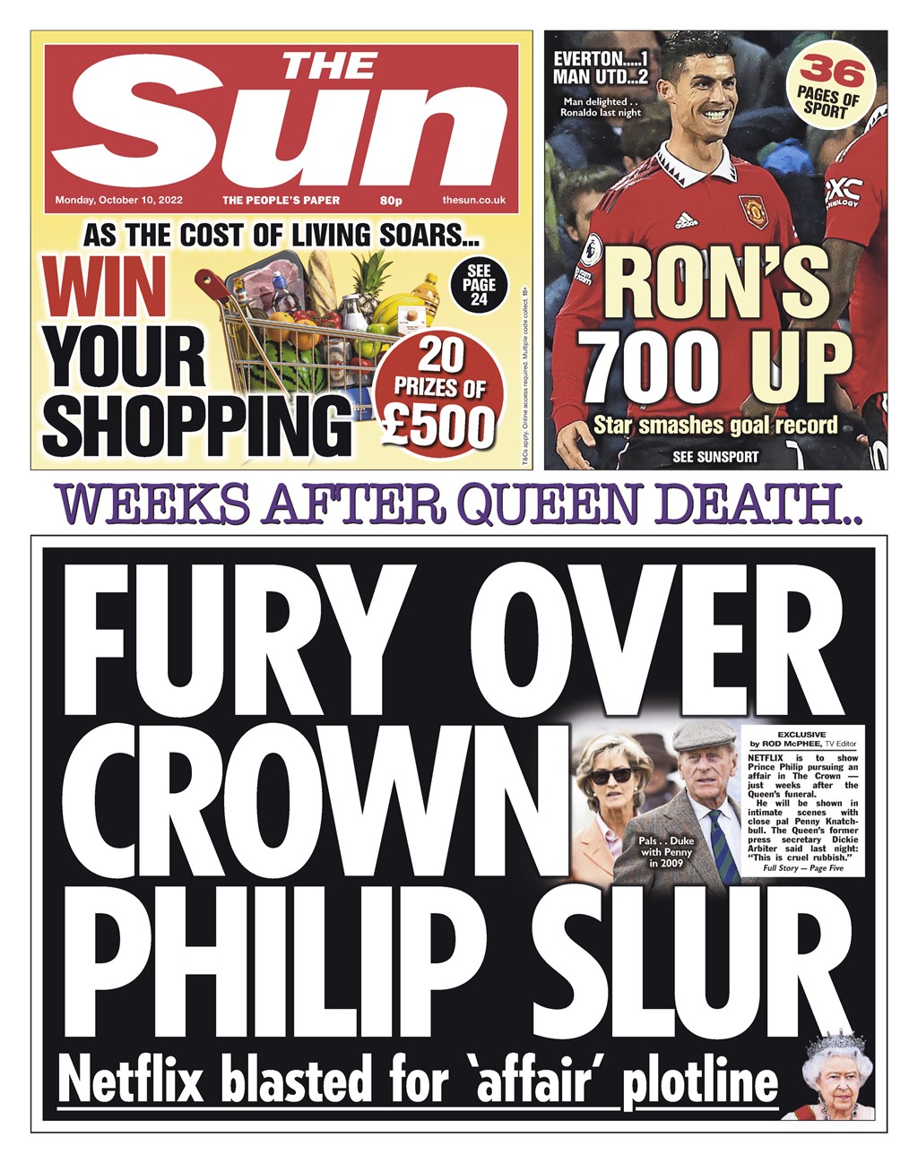 The Sun - Fury over Crown’s Philip slur