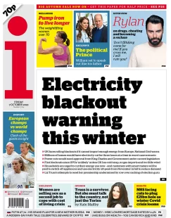 The i – Electricity blackout warning this winter