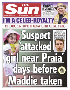 The Sun – Suspect attacked girl near Praia days before Maddie taken