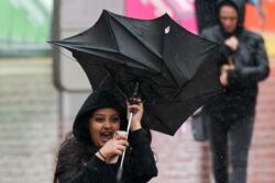 Transport delays and flooding expected as 65mph winds and heavy rain smash UK