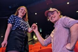 Groom-to-be proposes to girlfriend at theatre where they fell in love