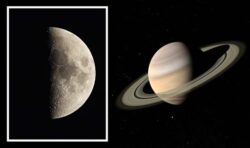 Exact times UK will be able to see Saturn and the Moon as they make a close approach