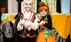 Princess Charlene celebrates Halloween with twins Prince Jacques and Princess Gabriella