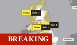 Met Office extends weather warnings as volatile storm to batter UK with furious winds