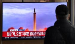 North Korea accused of ‘territorial invasion’ after firing most missiles in a day