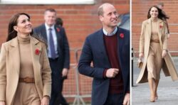 Kate looks radiant as she arrives at Scarborough community hub with Prince William