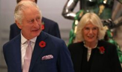 King Charles and Queen Consort Camilla all smiles as they arrive for museum visit