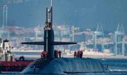 Largest nuclear sub in the world docks in Gibraltar as US sends warning to Putin’s Russia