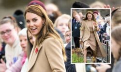 Kate praised after Princess suffers mishap after her shoe gets stuck in the mud