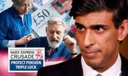 ‘Pensioners having sleepless nights!’ Sunak under pressure as triple lock backed in poll