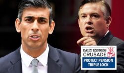 Sunak warned ‘great betrayal’ of scrapping triple lock will see Labour walk next election