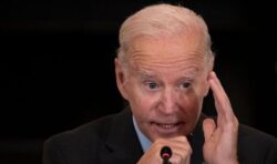 ‘Oops!’ Gaffe-prone Joe Biden almost falls on stage a day before US midterm elections